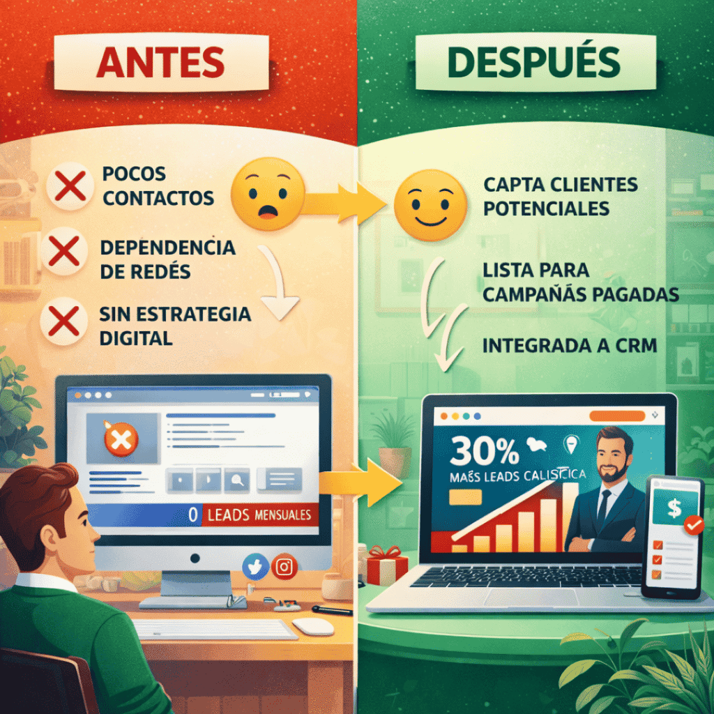 Oferta navidad antes y despues