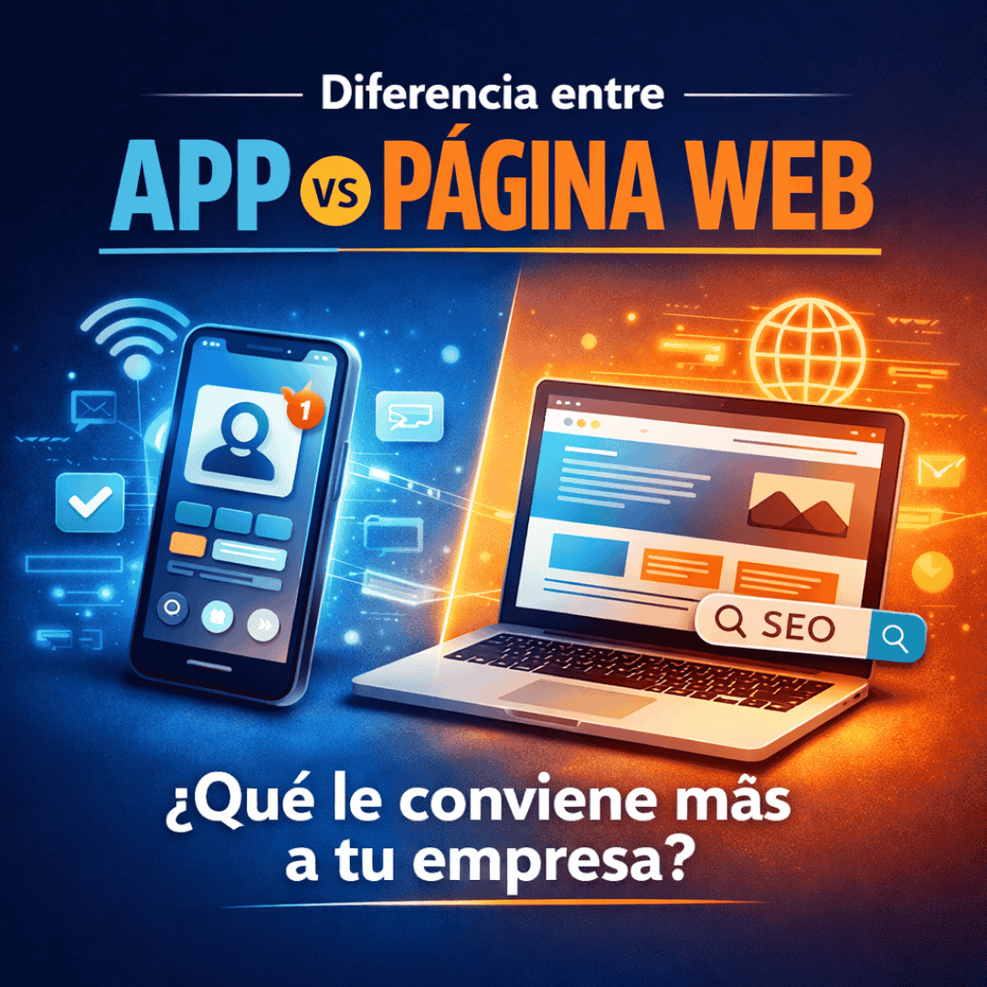 diferencia entre app movil y página web