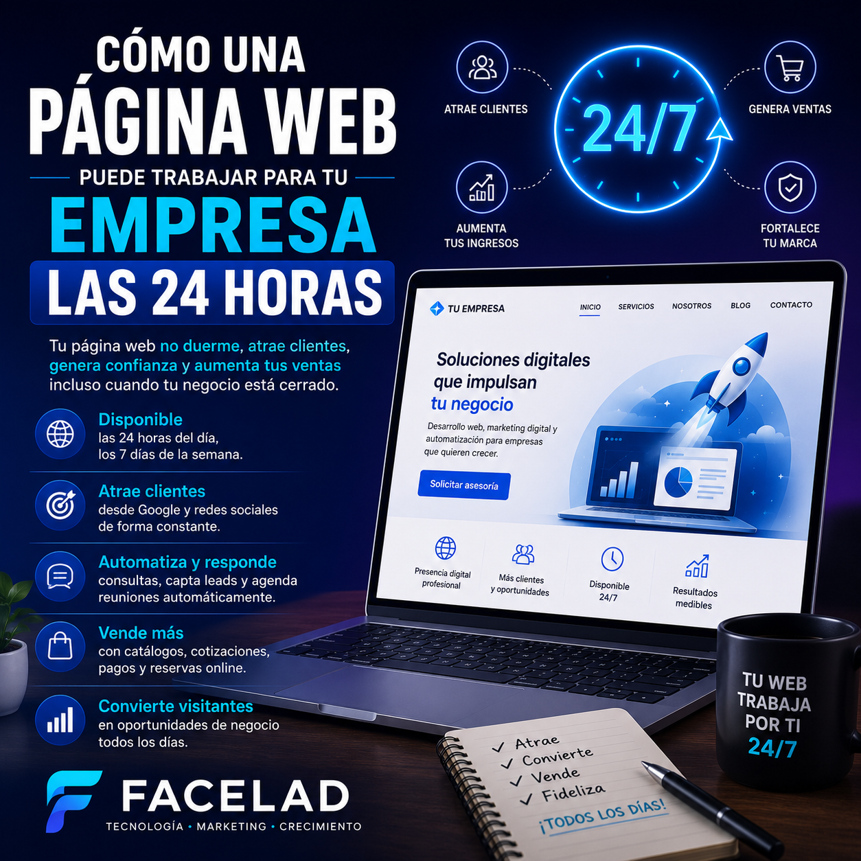 Home - FACELAD Company 33 cómo una página web puede trabajar para tu empresa las 24 horas