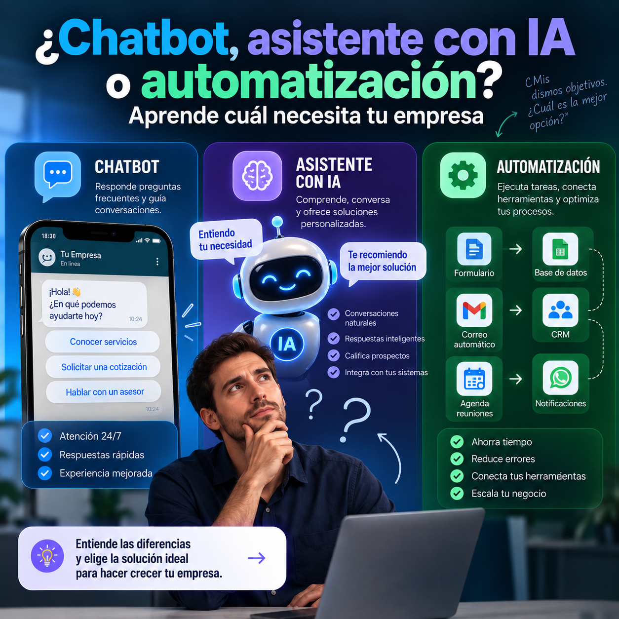 Home - FACELAD Company 42 chatbot asistente con IA o automatización